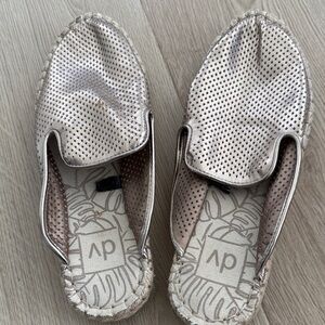 DV by Dolce Vita Metallic Perforated Mules